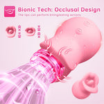 3-in-1 Silicone Clitoral Stimulator – Rose Sex Toy with 10 Licking & Vibrating Modes