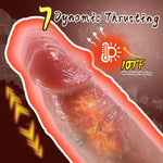 8.5" Thrusting Vibrator Dildo | 7 Speeds, 10 Vibration Modes, Heating for All