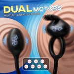 Remote Control Vibrating Butt Plug & Cock Ring – 7 Modes for Couples & Prostate Play
