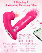 Thrusting Rose Vibrator – 9 Modes for Clitoral, Nipple & Couples Play, Adult Toy