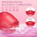 App-Controlled Rose Sucking Vibrator – 10 Modes for Clitoral & Nipple Stimulation