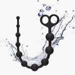 10-Function Silicone Anal Beads with Gradual Size & Pull Ring for Couples