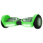 Rocket 2.0 Hoverboard, Green, Led Lights, Max Weight 160 Lbs., Max Speed 7 Mph, Max Distance 3 Miles
