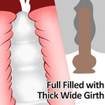 Super Huge Thick Anal Plug Large Butt Plug Set Anal Sex Toys for Women/Men Master,Strong Suction Cup Anal Opening Trainer G-Spot Dildo Butt Stretcher for Advanced Anal Player - Clear