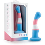 Adult Sex Toys - Avant Pride P2 - Platinum Cured Purio Silicone 6 Inch Dildo - 1.4 In Wide Smooth Ultrasilk Shaft - Suction Cup Base Strap-On Compatible - Women Men Couples - True Blue