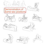 Sex Furniture For Bedroom Adult Bdsm Kit Toys Bondage Handcuffs Wedge Sofa Couples Toy Stuff Seat Fun Accessories Bed Restraints Men Women Inflatable Pillow Position Aid Couch Chair Cushion