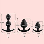 Silicone Anal Plug With Built-In Ball, Petal Pull Bead Anal Plug Sex Toys Anal Trainer Butt Plug Couple Fun Products Masturbatorer
