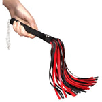 Bdsm Flogger Sex Whip Red Horse Whip, Sex Toy For Adult Play Sm Role Play Bedroom Spanking, Leather Flogger For Couples Fetish Men Women