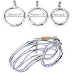 5.52 In Large Male Cock Cage Chastity Devices- Waterproof Reusable Lock Cage Devices Lightweight Cages Sex Toy For Men, Silver