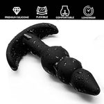 Anal Butt Plug Set For Comfortable Long-Term Wear 3Pcs Silicone Anal Sex Toys With Flared Base Anal Butt Trainer Kit Prostate Massage For Men And Women (Black)