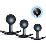 3Pcs Silicone Anal Plug,Anal Toys With Stimulating Beads,Anal Sex Toys For Men And Women, Silicone Material Anal Toy,Anal Plugs For Effective Anal Training And Sexual Pleasure(Black)