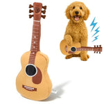 Acoustic Guitar Dog Toy – Christmas & Birthday Dog Gift, Interactive Squeaker & Crinkle, Plush & Cute, Fun Puppy Stocking Stuffer