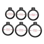 Chastity Cage Male Sm Fetish Penis Cage Set With 6 Different Sized Cock Rings And 2 Keys Porous And Breathable Chastity Device Sex Toys For Adult Men (M)