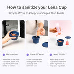 Menstrual Cup Cleaner Case & Period Disc Sanitizer, Dark Blue