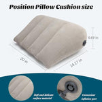 Sex Toy Pillow Cushion With Leg Strap, Sex Furniture For Bedroom For Couple Deep Position Support, Sex Sofa Velvet Inflatable Chair Pillow Adjustable Thigh Restraint Sling For Women Men And Couples