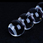 Samll Glass Anal Dildo, 4 Beads Glass Anal Beads Butt Plug With Rose Round Base, Crystal Anal Plug, Anal Trainer Adult Sex Toys, Men And Women Couple Beginner Masturbation Sex Toys
