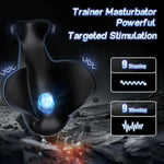 Prostate Massager Male Sex Toy - Male Masturbator Penis Sleeve Stroker With 9 Vibrating + Tapping Modes Adult Toys Men Vibrator Penis Training Glans Stimulator Soft Silicone Sensory Toys