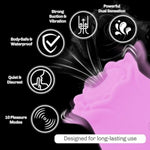 Rose Vibrators Toy | Sexual Pleasure Tools For Women | Quiet And Powerful Rose Sex Toy | Rose Toy Waterproof Adult Toys | Compact And Discreet Sex Toys For Women | Sex Toys Amazing Gift (Pink)