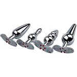 Metal Anal Plug Stainless Steel Anal Plug S&M Massage Bum Adult Toys For Beginer And Advanced Players(3)