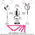Chastity Devices Clip With Auxiliary Strap Flat Negative Chastity Belt Locked Cock Cage Adult Penis Sm Bondage Sissy Sex Toys For Men & Gay (Pink 3233)