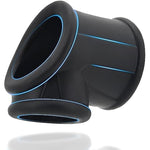 Penis Ring Ball Stretcher For Men - Black Silicone Stretchy Cock Ring For Harder Longer Stronger Erections - Erection Enhancing Sex Toy