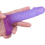 4 In Realistic Small Dildo,Beginner Anal Plug,Soft Anal Dildo With Curved Shaft And Balls,Adult Anal Sex Toy Women Men Couples.Experience Multi-Purpose Mini Style(Purple)