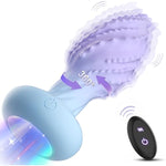 Anal Plug 360° Rotation Vibrating Butt Plug Anal Sex Toys, Adult Sex Toy With Light Up & 10 Vibrating Rotation, Remote Control Vibrator Monster Anal Toys Prostate Massager Sex Toy For Men Couples
