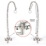 Bdsm Bondage Restraints Harness With Nipple Clamps, Heart Nipple Toys Adjustable No Piercing Bondage Set, Sex Bondage Sm Men Women Couples Bedroom Sex Toy