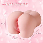 Mini Pocket Pussy Ass Male Masturbator With 3D Realistic Vagina Anal Adult Sex Doll For Men Sex Stroker, Torso Male Sex Toys For Men Masturbation Pleasure (Pink)