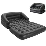 Inflatable Couch Blow Up Mattress,Outdoor Air Sofa Bed For Camping, Full Size
