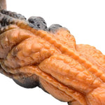 Ravager Rippled Tentacle Silicone Dildo | Marbled, Muscular, And Wavy With Reptile Textures | Suction Cup Base And Harness Compatible, Made With Premium Silicone