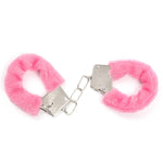 Furry Sex Handcuffs With Keys,Adjustable Ankle Cuff Bracelets,Stainless Sex Bondage Restraints,Sm Plush Bondage Fetish Handcuffs,Adult Couples Sex Toys,Cosplay Party Stage Police Costume Prop (Pink)