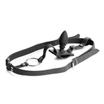 Male Cock Ring Harness with Silicone Anal Plug for Enhanced Sensation