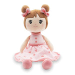 17'' Plush Dolls Baby Girl Toy Gifts Stuffed Doll Super Soft Plush Toy Pink With Gift Box (Pink Doll)