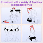 Sex Spreader Pillow Bdsm Bondage Furniture Sex Toys With Handcuffs Ankle Cuffs Foam Cushion For Deeper Position Support Round Cylinder Pillow Adult Toys