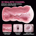 Single Vaginal Channel Pink Male Masturbator Pocket Masturbation Sleeve, Animal Reusable Male Masturbation Cup Sucking Adult Sex Toy, Pink Penis Simulation Blowjob Machine Stroker(6145)