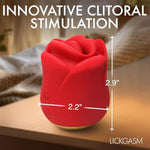 Lickgasm Sweet Kiss Kissing & Vibrating Clitoral Stimulator For Women, & Couples. 3 Speeds And 7 Patterns. Seductive Kissing. Wateproof And Rechargeable, Silky Silicone. 2 Pieces, Red.