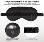 24Pcs Satin Eye Mask Silk Sleep Masks Silky Eyes Cover Blackout Blindfold Eyeshade Scrunchies Hair Ties Travel Wedding Gift
