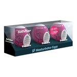 Masturbator Egg 3 Pack - Stroker For Male Masturbation, Portable Pleasure Sleeve, Super-Stretchy, No Lubricant Required, Disposable, Single-Use (Bubble)