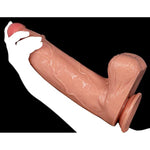 13 Inch Realistic Big Anal Dildo With Small Glans, 2.83'' Diameter Huge Thick Dildo Massive Penis With Suction Cup For Women Men Couple, Xl Monster Cock Sex Toy For Vaginal G-Spot & Anal Play (Skin)