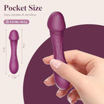 4.7 Inch G Spot Dildo Vibrator Sex Toys, Mini Realistic Vibrator With 10 Powerful Vibration Modes For Women Clitoral G-Spot Stimulation, Bullet Vibrators Adult Sex Toy For Women Couple (Purple)
