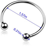 Stainless Steel Cock Ring For Men Glans Ring In 6 Sizes Open Pleasure Ring With 2 Beads For Penis Massage Increase Stimulation Bdsm Male Penis Ring Sex Toys (Xxxl)