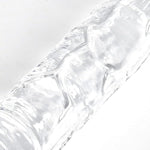 11.8 * 1.3 Inches Small Double Dildo Clear Jelly Realistic Anal Long Dildo Penis With Veins And Glans Adult Sex Toys For Women/Men/Lesbian