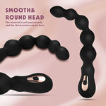 Vibrating Anal Beads Butt Plug, Rechargeable Silicone Anal Vibrator With 7 Vibration Modes Waterproof G-Spot Anal Sex Toy For Men, Women And Couples