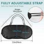 20 PCS Sleep Eye Masks Blindfolds - Light-Tight with Nose Pad & Adjustable Strap, Bulk Comfortable Breathable Party Supplies for Team Building Travel, Black Eye Cover for Women Men