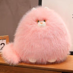 Persian Cat Stuffed Animal 11.8" Fat Kitten Plush Cute Plushies Toys Gifts For Kids Pink