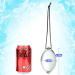 Glass Anal Plugs With Drawstring Egg-Shaped Crystal Butt Plug Prostate Massager For Women Men Couple (L)