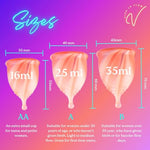 Reusable Menstrual Cup -100% Medical Grade Silicone - No Metals or Toxins - Soft & Comfortable Period Care - Leak Free - 10 Hours of Protection -Size B-Minted