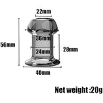 Butt Plug Douche Enema Anal Dilator Hollow Anal Plug Sex Toys For Woman Men Gay Prostata Massager Peep Vaginal Sex Products Gray