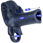 Silicone Penis Sleeve For Thicker And Harder Creative Elephant Cock Ring For Erection Enhancing Delay Ejaculation Male Sex Toys For Men Couple Play (Navy Blue)